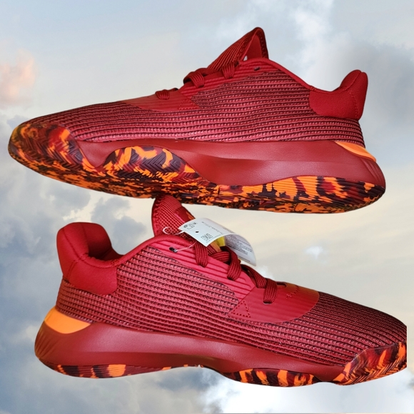 NWT Adidas Pro Bounce 2019 Low Cut EF0471 Basketball Red/white Sneakers Size 11 - Picture 7 of 14